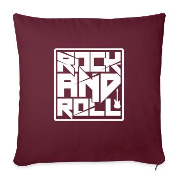 Rock 'n' Roll - Sofakissenbezug 45 x 45 cm - Burgunderrot - Vorne