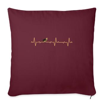 Cailleculteurs cailles cailles Idée cadeau - Housse de coussin décorative 45 x 45 cm - bordeaux - Devant