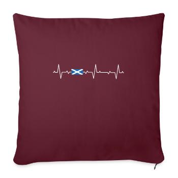 Ecosse Ecossais Drapeau écossais Ecossais - Housse de coussin décorative 45 x 45 cm - bordeaux - Devant