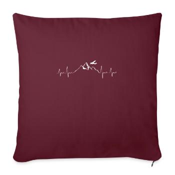 Pilotes pilotes - Housse de coussin décorative 45 x 45 cm - bordeaux - Devant