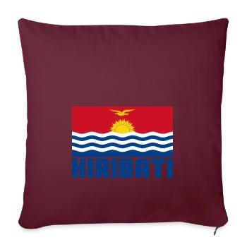 Kiribati - Housse de coussin décorative 45 x 45 cm - bordeaux - Devant