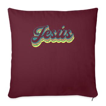 Jésus Religion Dieu Foi Cadeau Espagnol - Housse de coussin décorative 45 x 45 cm - bordeaux - Devant