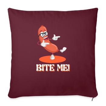 Me Schnitzel Festival allemand de la bière à la saucisse - Housse de coussin décorative 45 x 45 cm - bordeaux - Devant
