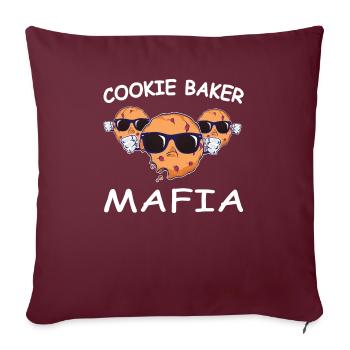 Сookie Baker Mafia Cook Chef Weihnachtszauber - Sofakissenbezug 45 x 45 cm - Burgunderrot - Vorne