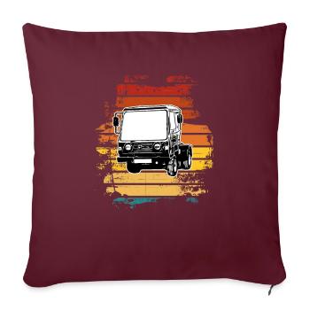 Multicar M25 Multicar Neu Multricar Lastkraftwagen - Sofakissenbezug 45 x 45 cm - Burgunderrot - Vorne