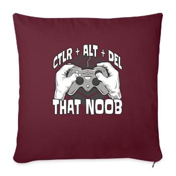 Jeux vidéo Gamer Warzone Urzikstan - Housse de coussin décorative 45 x 45 cm - bordeaux - Devant