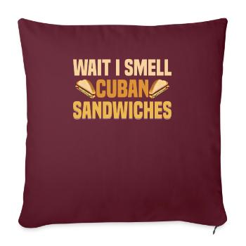 Sandwich Master Deli Sub Lover Sandwich Day Food - Sofakissenbezug 45 x 45 cm - Burgunderrot - Vorne