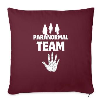 Équipe paranormale Ghost Hunter Witches Investigation - Housse de coussin décorative 45 x 45 cm - bordeaux - Devant