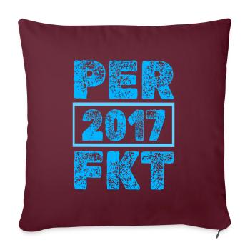 Verbesserung 2017 - Sofakissenbezug 45 x 45 cm - Burgunderrot - Vorne
