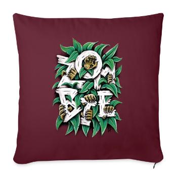 ZOMBIE - Housse de coussin décorative 45 x 45 cm - bordeaux - Devant