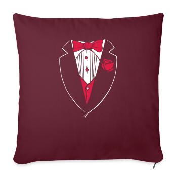 Valentinstag Liebe Paare Romantisch Geschenkidee - Sofakissenbezug 45 x 45 cm - Burgunderrot - Vorne