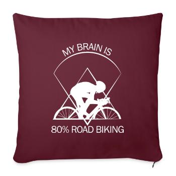Coureur - Housse de coussin décorative 45 x 45 cm - bordeaux - Devant