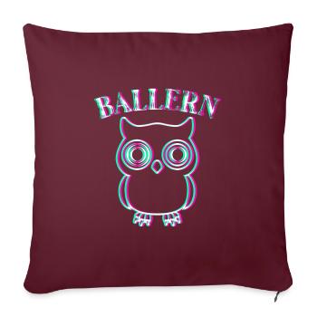 Hardstyle Hardtech Techno Music Festival Party - Housse de coussin décorative 45 x 45 cm - bordeaux - Devant