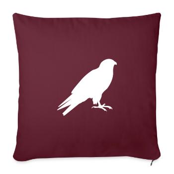 Oiseaux silhouette oiseaux - Housse de coussin décorative 45 x 45 cm - bordeaux - Devant
