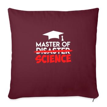 Master of Science Master Master 2022 - Housse de coussin décorative 45 x 45 cm - bordeaux - Devant