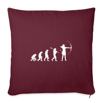Archer Développement Singe Archer - Housse de coussin décorative 45 x 45 cm - bordeaux - Devant