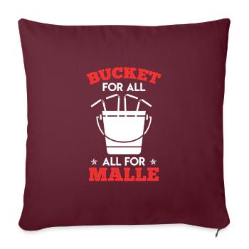 Seau pour Malle tout pour Malle Malle Crew - Housse de coussin décorative 45 x 45 cm - bordeaux - Devant