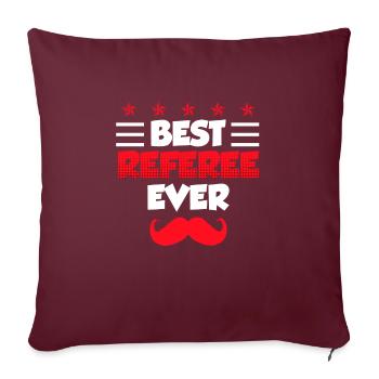 Meilleur arbitre - Housse de coussin décorative 45 x 45 cm - bordeaux - Devant