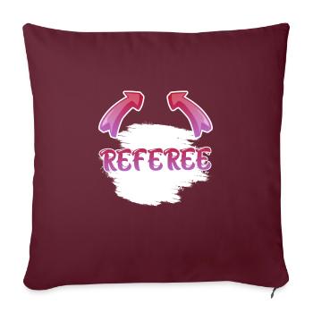 Arbitre - Housse de coussin décorative 45 x 45 cm - bordeaux - Devant