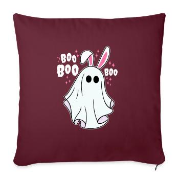 Boo boo Geist Halloween - Sofakissenbezug 45 x 45 cm - Burgunderrot - Vorne