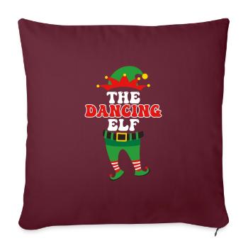 Danse Elfe Danseuse Couple Danse Fille - Housse de coussin décorative 45 x 45 cm - bordeaux - Devant