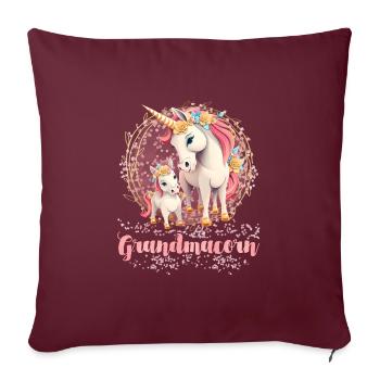 Grand-maïs Grand-mère Fête des mères Grand-mère Grand-mère - Housse de coussin décorative 45 x 45 cm - bordeaux - Devant