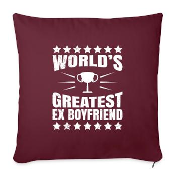 Ex Boyfriend Exfreund Trennungsparty Trennung - Sofakissenbezug 45 x 45 cm - Burgunderrot - Vorne