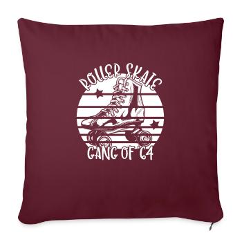 Roller Skaters Roller Skates Roller Skate Gang 1964 - Housse de coussin décorative 45 x 45 cm - bordeaux - Devant