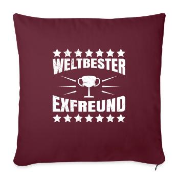 Ex Boyfriend Exfreund Trennungsparty Trennung - Sofakissenbezug 45 x 45 cm - Burgunderrot - Vorne