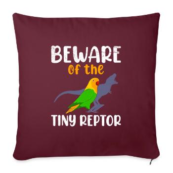 Les tourtereaux se méfient du minuscule tourtereau Reptor - Housse de coussin décorative 45 x 45 cm - bordeaux - Devant