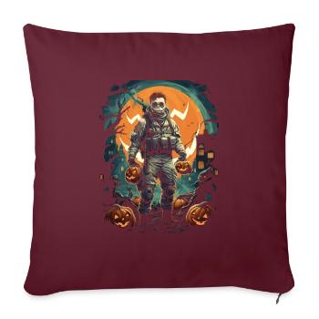Spukiges Fall Out Nucleare Halloween Apokalypse - Sofakissenbezug 45 x 45 cm - Burgunderrot - Vorne