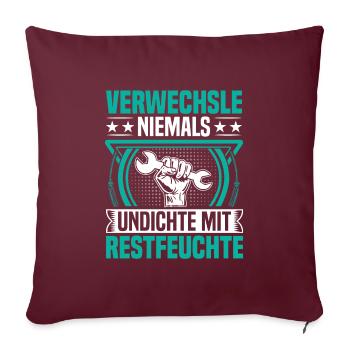Outil de construction de climatisation pour les techniciens en réfrigération - Housse de coussin décorative 45 x 45 cm - bordeaux - Devant