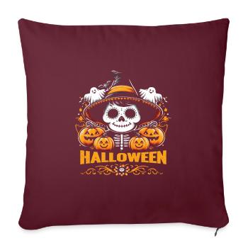 Halloween Enfants Fête HALLOWEEN Costume Enfants - Housse de coussin décorative 45 x 45 cm - bordeaux - Devant