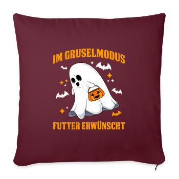 Halloween EN MODE EFFRAYANT NOURRITURE DÉSIRÉE - Housse de coussin décorative 45 x 45 cm - bordeaux - Devant