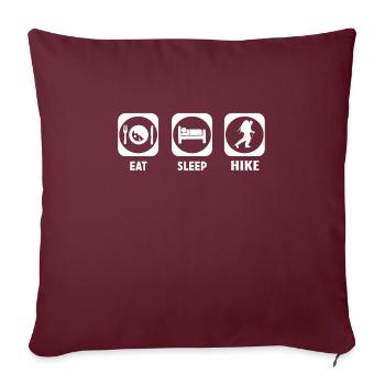 marche - Housse de coussin décorative 45 x 45 cm - bordeaux - Devant