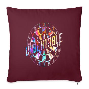 Fléchettes Fléchettes fléchettes - Housse de coussin décorative 45 x 45 cm - bordeaux - Devant