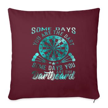 Fléchettes Fléchettes fléchettes - Housse de coussin décorative 45 x 45 cm - bordeaux - Devant
