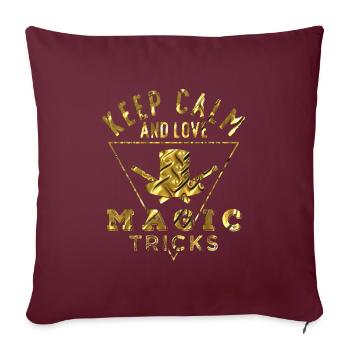 Magie - Housse de coussin décorative 45 x 45 cm - bordeaux - Devant