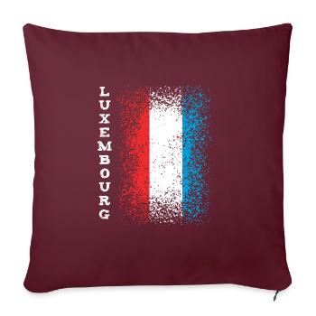 Luxembourg - Housse de coussin décorative 45 x 45 cm - bordeaux - Devant