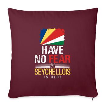 Seychellen - Sofakissenbezug 45 x 45 cm - Burgunderrot - Vorne