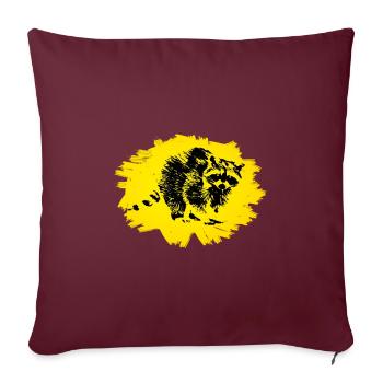 Rat de lavage - Housse de coussin décorative 45 x 45 cm - bordeaux - Devant
