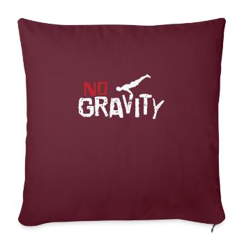 Calisthenics pas d’entraînement Gravity Fitness - Housse de coussin décorative 45 x 45 cm - bordeaux - Devant