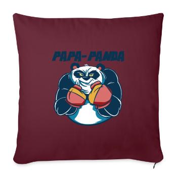 Cadeau de fête des pères pour papa pour la fête des hommes - Housse de coussin décorative 45 x 45 cm - bordeaux - Devant