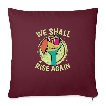 We Shall Rise Again Oiseau de Maurice - Housse de coussin décorative 45 x 45 cm - bordeaux - Devant