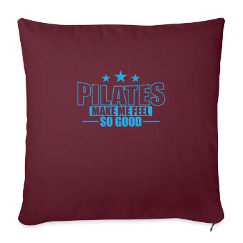 Pilates Faites-moi me sentir si bien Centrale électrique - Housse de coussin décorative 45 x 45 cm - bordeaux - Devant