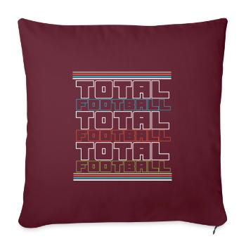 Soccer Total Soccer Total Soccer - Housse de coussin décorative 45 x 45 cm - bordeaux - Devant
