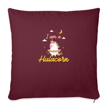 Hula Hoops Ich Bin Hulacorn Mystischer Hooper - Sofakissenbezug 45 x 45 cm - Burgunderrot - Vorne