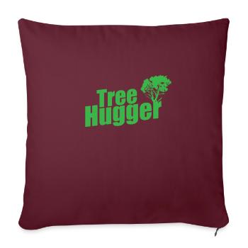 Tree Hugger Natur Wälder Blätter - Sofakissenbezug 45 x 45 cm - Burgunderrot - Vorne