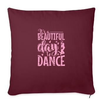 C’est une journée mémorable pour danser la poledance Stange - Housse de coussin décorative 45 x 45 cm - bordeaux - Devant