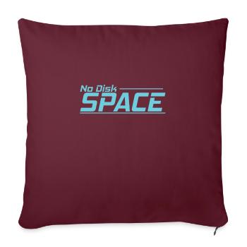 Pas de module de mémoire rétro d'espace disque - Housse de coussin décorative 45 x 45 cm - bordeaux - Devant